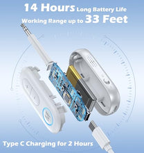 Load image into Gallery viewer, KAIY Airplane Bluetooth Adapter for Headphones, Bluetooth Transmitter for TV PC Headphones, Music Receiver for Home Stereo/Speakers, 3.5mm AUX Jack Wireless Audio Adapter for Car/Boat/Gym