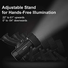 Load image into Gallery viewer, BUYSIGHT Rechargeable Spotlight Flashlight, Hand held Spotlight 800 lumens Waterproof Flashlight Hunting Lamp with red Filter(Black)