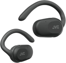 Load image into Gallery viewer, JVC nearphones Open Ear True Wireless Headphones with Pivot Motion Mecanism, 16mm Large Drivers Sound, Single Ear use, BT 5.4, Long Battery Life (up to 26 Hours) - HANP40TB (Black)