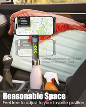 Load image into Gallery viewer, Wukanleng Car Cup Holder Tablet Mount, Tablet Holder for Car Bottle with Stabilize Metal Telescopic Arm for Car SUV Truck Hand Free Compatible with iPad Pro 12.9 Air Mini, Galaxy Z, 4-13" Devices
