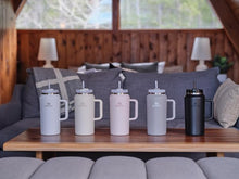 Load image into Gallery viewer, Stanley Quencher H2.0 FlowState Stainless Steel Vacuum Insulated Tumbler with Lid and Straw for Water, Iced Tea or Coffee, Smoothie and More, Rose Quartz 2.0, 64oz