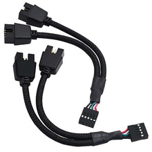 Load image into Gallery viewer, COMeap USB Header Splitter, Motherboard 9 Pin USB 2.0 to Dual 9 Pin Extension Header Cable for PC Computer Internal Motherboard USB Hub (Pack of 2)