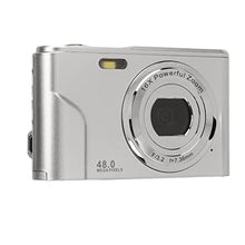 Load image into Gallery viewer, 48MP Digital Camera 16X Zoom, 1080P, 2.4 Inch Display, Compact Camera for Travel, Graduation, Wedding Ceremonies (Silver)_3311