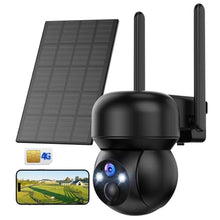 Load image into Gallery viewer, 4G LTE Cellular Solar Security Camera Outdoor: No WiFi Solar Powered Security Camera Outdoor Built in SIM Card 2K Battery Wireless Cameras for Home Surveillance Outside 360 Live View Motion Detection, GSolarCameraNoWiFi_1