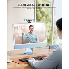Load image into Gallery viewer, 4K UHD Ring Light Webcam for PC, 1080P Web Camera with Dual AI Noise-Cancelling Mics, Auto Light Correction, Privacy Cover, 73FOV, PDAF Autofocus, Privacy Cover, for Streaming, Conference, Zoom_228