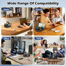Load image into Gallery viewer, 500W Charging Station for Multiple Devices, 10-Port USB C Fast Charger Stations,Dual USB-C 120W and 8 Ports Fast Charging Multi-Device Organizer Charging Dock Hub for Laptop Phone Tablet, Black_782