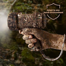 Load image into Gallery viewer, BUYSIGHT Rechargeable Spotlight Flashlight, Hand held Spotlight 800 lumens Waterproof Flashlight Hunting Lamp with red Filter? Camouflage Green Mini