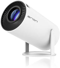 Load image into Gallery viewer, Mini Projector, HY300 Portable Projector, Support 4K 1080P with Dual-Band WIFI6 5G Wireless 5.0 Bluetooth Android 11, 180° Rotatable,160 ANSI Auto Keystone Correction, 40"-130" Screen Video Projector