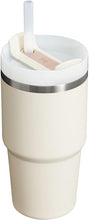 Load image into Gallery viewer, Stanley Quencher H2.0 FlowState Stainless Steel Vacuum Insulated Tumbler with Lid and Straw for Water, Iced Tea or Coffee, Smoothie and More, Cream 2.0, 20oz