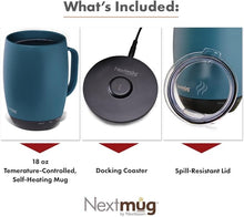 Load image into Gallery viewer, Nextmug Plus - Temperature-Controlled, Self-Heating Coffee Mug (Slate Blue - 18 oz.)