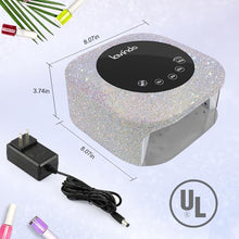 Load image into Gallery viewer, Lavinda UV LED Nail Lamp, 54W Rechargeable Cordless Nail Lamp Nail Dryer Gel Polish UV Nail Light with 4 Timer Setting, Professional Quick Dry Curing Lamp with Display Auto Sensor for Salon & Home