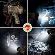 Load image into Gallery viewer, BUYSIGHT Rechargeable Spotlight Flashlight Floodlight,1600 lumens Hand held Spot Lights IP67 Waterproof COB Camping Lantern with red Filter(Camouflage Gray-COB)