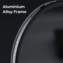 Load image into Gallery viewer, K&F Concept 46mm Variable ND2-ND400 ND Lens Filter (1-9 Stops) for Camera Lens, Adjustable Neutral Density Filter with Microfiber Cleaning Cloth (B-Series)