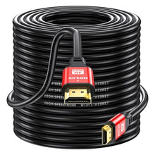 Load image into Gallery viewer, jojobnj HDMI Cable 150ft, 4K@60Hz, 18Gbps High Speed HDMI 2.0 Cord, Ultra HD,Ethernet Audio Return,Video 4K,1080p,3D,Arc, HDR Compatible with Xbox,PS5/PS4,HDTV,Laptop ect(Red)