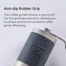 Load image into Gallery viewer, 1Zpresso J Manual Coffee Grinder Silver Capacity 35g with Assembly Stainless Steel Conical Burr - Numerical Internal Adjustable Setting
