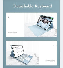 Load image into Gallery viewer, Keyboard Case for iPad Air 11 inch M2/ iPad Air 5th 4th Generation iPad Pro 11 inch 4th/1st/2nd/3rd Generation Keyboard Case Touchpad Detachable Color Keyboard Cover (Purple)