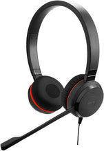 Load image into Gallery viewer, Jabra Evolve 20 SE Wired Dual-Ear Headset with Microphone for Work, USB-A and USB-C Wired Headphones, Microsoft Teams Certified, On-Ear Comfort, Connects to Laptops, iPhone & Android Devices