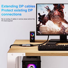 Load image into Gallery viewer, DGHUMEN 8K DisplayPort Extension Cable 5Feet, DisplayPort 1.4 Male to Female Extension Cable, Braided DP to DP Extended Cord, Supports 8K@60Hz,4K@120Hz (Grey, 5 Ft)