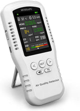 Load image into Gallery viewer, 8-in-1 Indoor Air Quality Monitor, Formaldehyde Detector, Temperature & Humidity Meter, Sensor, Tester Detect PM2.5, CO, CO2, HCHO,TVOC,AQI Micron Dust, Home Air Test Kits