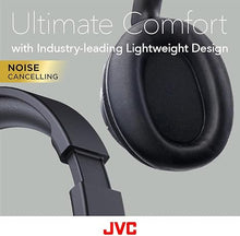 Load image into Gallery viewer, JVC Noise Cancelling Wireless Headphones, Bluetooth 5.3, Upt o 50 Hour Rechargeable Battery, Voice Assistant Compatible, Two-Way Foldable Design - HAS75NB (Black)