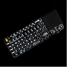 Load image into Gallery viewer, Rii 2.4G Mini Wireless Keyboard with Touchpad,Laser Pointer with Remote Control,Backlit Portable Keyboard Controller with USB Receiver for Windows/Mac/Android/PC/Tablets/TV/Xbox/PS3. V3-Black