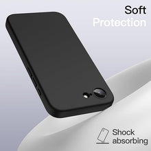 Load image into Gallery viewer, JETech Liquid Silicone Case for iPhone 16e 6.1-Inch 2025, Silky Soft Touch Full-Body Protective Phone Case, Anti-Scratch Shockproof Cover with Microfiber Lining (Black)
