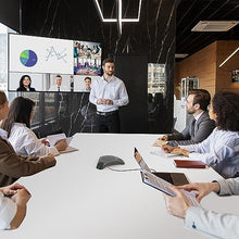 Load image into Gallery viewer, USB Speakerphone with Dual Hub - Conference Room Omnidirectional Microphone and Speaker, Computer Speakers with Microphone for Home Office, 360° Voice Pickup & Noise Reduction Mics for 8-10 People