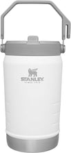 Load image into Gallery viewer, Stanley IceFlow Stainless Steel Water Jug with Straw, Vacuum Insulated Water Bottle for Home and Office, Reusable Tumbler with Straw Leak Resistant Flip, Polar, 40OZ