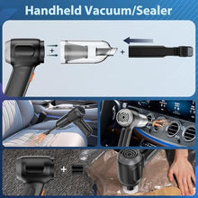 Load image into Gallery viewer, MARLALL Compressed Air Duster, Cordless Air Blower & Hand Pump Car Vacuum Cleaner Portable Rechargeable Mini Handheld Computer Keyboard Duster Cleaner(Black)