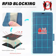 Load image into Gallery viewer, TUCCH Compatible with Galaxy Z Fold7 Wallet Case, PU Leather Flip Folio, 4 Card Slots, RFID Blocking, Kickstand, PC Shell Magnetic Phone Cover for Galaxy Z Fold 7 (8.0") 2025, Light Blue