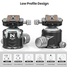 Load image into Gallery viewer, 85'' Tripod Carbon Fiber, Heavy Duty Tripod for Camera, Professional Camera Tripods Monopod with 52mm Ballhead, External Center Column Compact, WEYLLAN GX9 Max Tube 40mm for Dslr Camera Telephoto Lens