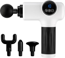 Load image into Gallery viewer, SPA SCIENCES - SmartGun Elite – Therapeutic Deep Tissue Percussion Massager – for Muscle Soreness - with Interchangeable Heads, 10 Intensity Levels and Smart Comfort Pulse – USB Rechargeable