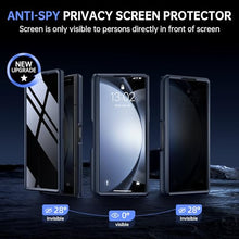 Load image into Gallery viewer, MOBOSI Magnetic for Z Fold 7 Case with Screen Protector, Compatible with Magsafe, Full-Body Coverage Hinge Protection, Shockproof Rugged Slim Phone Case for Samsung Galaxy Z Fold7, Privacy Black