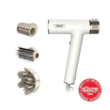 Load image into Gallery viewer, Shark Hair Dryer SpeedStyle RapidGloss Finisher and High-Velocity Dryer, Ionic Hair Blow Dryer with IQ Speed Styling and Drying Suite, No Heat Damage, Best for Curly and Coily Hair, Silk, HD332