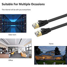 Load image into Gallery viewer, Cat 7 Ethernet Cable 100 ft High Speed 10Gbps 600MHz, Shielded Long Ethernet Cord, LAN Cable with RJ45, Flat Internet Network Patch Cord, Fast LAN Wire for Gaming, PS5/4/3, Xbox, Modem, Router