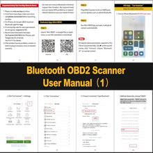 Load image into Gallery viewer, FlyroadUp OBD2 Scanner Bluetooth for iPhone iOS Android OBDII Diagnostic Scan Tool Code Reader Clear Error Code Car Performance Test Exclusive APP