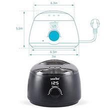 Load image into Gallery viewer, waxkiss Digital Hair Removal Warmer with See-Through Lid and 14oz Pot