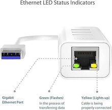 Load image into Gallery viewer, TP-Link USB 3.0 to Ethernet Adapter, Portable 3-port USB Hub with 1 Gigabit RJ45 Ethernet Port Laptop Network Adapter, Supports Win 7/8/8.1/10, Mac OS X (10.6-10.14), Linux OS and Chrome OS