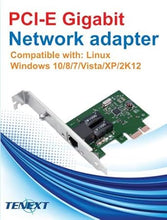 Load image into Gallery viewer, Realtek Chipset Gigabit PCI Express Ethernet Network Interface Card with Low Profile Bracket (No Software))