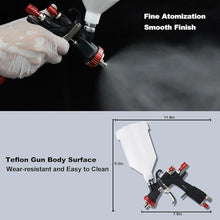 Load image into Gallery viewer, AEROPRO TOOLS R500 LVLP Air Spray Gun with 1.3/1.5/1.7mm Nozzles & Air Regulator, A610 Paint Guns Automotive, Car Paint Gun Sprayer, Paint Gun for House Painting, Car, Furniture, Varnish and Top Coat