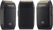 Load image into Gallery viewer, Supreme Trimmer Crunch Mens Foil Shaver STF602 | 150 Minute Run Time Men's Electric Razor | Waterproof Shaver for Short Hair or Stubble, Barber Use | Black