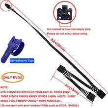 Load image into Gallery viewer, COMeap Molex Power Cable for EVGA PSUs, 6 Pin to 3X 4 Pin Molex Hard Drive Adapter Splitter for Some Specific Types of EVGA Power Supply 20-in(50cm)