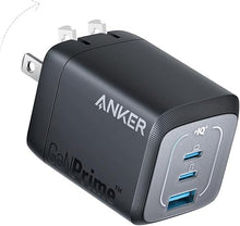 Load image into Gallery viewer, Anker Prime 67W USB C Charger, Anker GaN 3-Port Compact Fast PPS Wall Charger, For MacBook Pro/Air, Pixelbook, iPad Pro, iPhone 15/14/Pro, Galaxy S23/S22, Note20, Pixel, Apple Watch