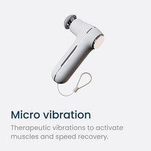 Load image into Gallery viewer, Nobol MyoLite Percussion Massage Gun - Deep Tissue Muscle Relief, Quiet & Portable, Cordless with 4 Attachments and Travel Case (White)