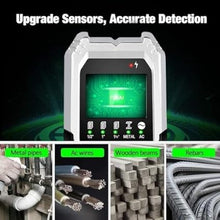 Load image into Gallery viewer, Stud Finder Wall Scanner 5 in 1 Multifunctional Upgraded Smart Wall Scanner, Stud Sensor Beam Detector with Battery for Wood Metal and AC Wire Detection, Comes with HD LCD Display and Audio Alarm