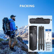 Load image into Gallery viewer, Weyllan Carbon Fiber Camera Tripod Stand, 65.2'' Monopod, 29mm Travel Tripod for Dslr Camera Sony Nikon Canon Fuji