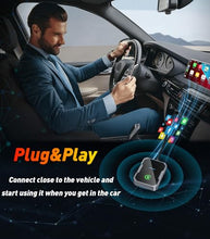Load image into Gallery viewer, SWITCHFLUX Wireless Carplay Adapter,2024 Upgraded Apple CarPlay Converts Wired to Wireless Adapter for iPhone,No Delay Carplay Dongle for Apple iOS 10 & Android 11 and Above