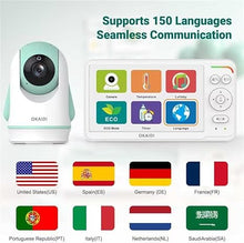 Load image into Gallery viewer, Baby Monitor with Camera and Audio, 6.0" IPS Ultra-Large Screen with 30-Hour Battery, 1000ft Range Baby Monitor No WiFi, Night Vision,2-Way Talk,Remote Pan-Tilt-Zoom Camera,Baby Camera Monitor