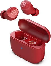 Load image into Gallery viewer, JLab Go Air Pop True Wireless Bluetooth Earbuds + Charging Case, Rose Red, Dual Connect, IPX4 Sweat Resistance, Bluetooth 5.1 Connection, 3 EQ Sound Settings Signature, Balanced, Bass Boost