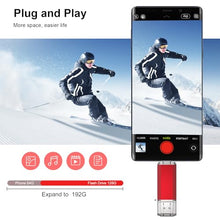 Load image into Gallery viewer, RAOYI 3 Pack 128GB USB C Flash Drive, 2 in 1 USB 3.0 Type C Dual OTG Metal Thumb Drive Jump Drive Memory Stick with Keychain Suitable for USB-C Smartphones, Computers and Tablets (Red,Silver,Blue)